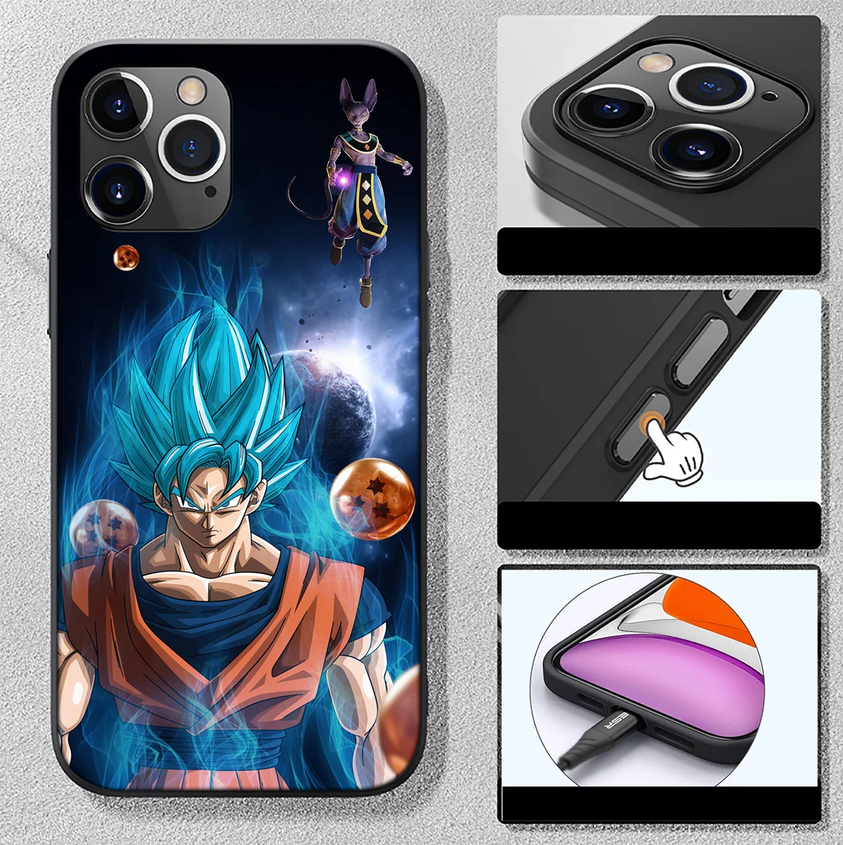 FL60 Dragons G-Gokus B-Balls NEW Phone Case for iPhone 12 11 X XS XR Pro Max 6 6s Plus SE