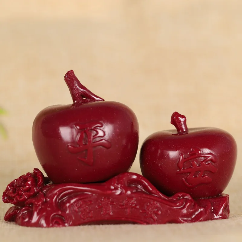 Vermilion яблоко украшения Рождество небольшие подарки Хэллоуин настольные