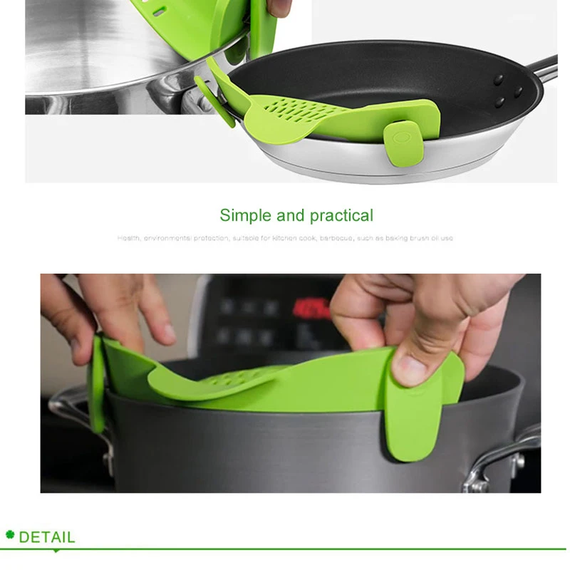 pot bowl funnel strainer wide mouth silicone kitchen tool rice noodles washing colander household gadget leakproof drainer free global shipping