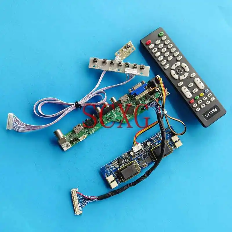 

For M170EG01 M170EG02 Laptop Monitor Screen Controller Board LVDS 30 Pin DIY Kit 17" 4CCFL VGA HDMI-Compatible AV USB 1280*1024