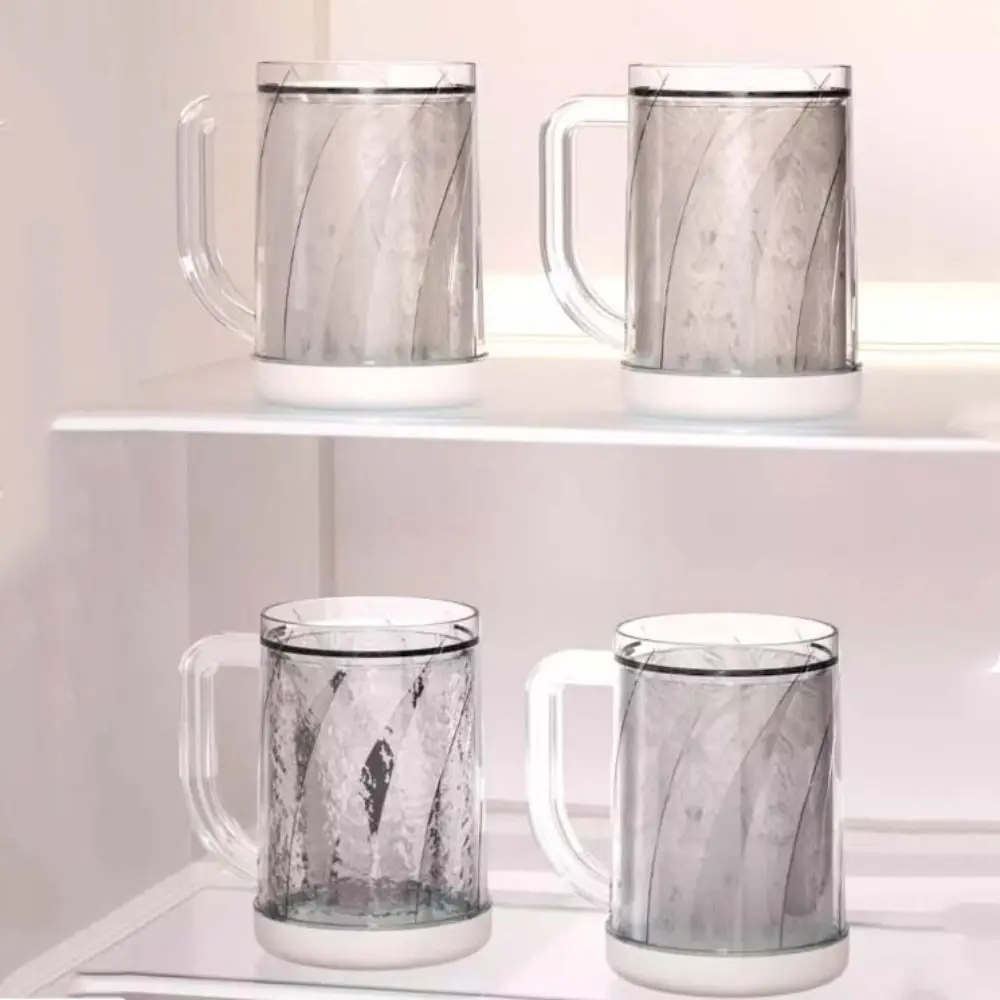 Креативная пивная кружка с двойными стенками прозрачная утолщенная для жидкости