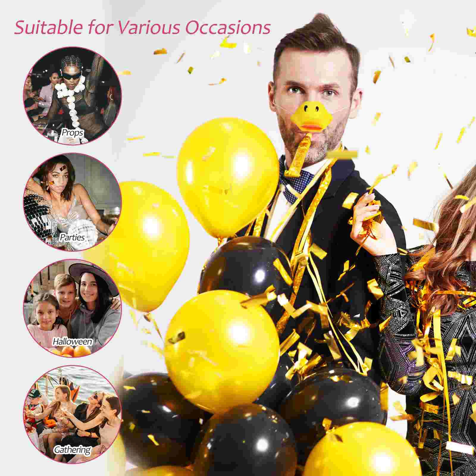 4 шт. украшения для вечеринки в виде носа и утки сменный костюм Хэллоуина реквизит