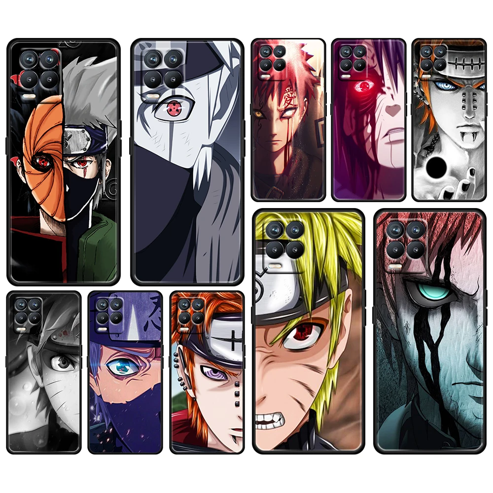 

Naruto Face Anime For OPPO Realme GT Neo Master Edition 9i 8 7 Pro C21S Narzo 30 5G Fundas Soft TPU Black Phone Case Cover Capa