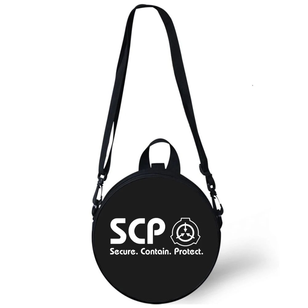 scp Special Containment Child kindergarten Bag 3D Print Crossbody Shoulder Bags For School Women Mini Round Bagpacks Rugtas Bag