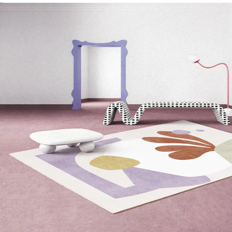 

Искусственный ковер с фиолетовой линией, искусственный ковер, офисные коврики для кабинета, ковер для спальни, ванной комнаты