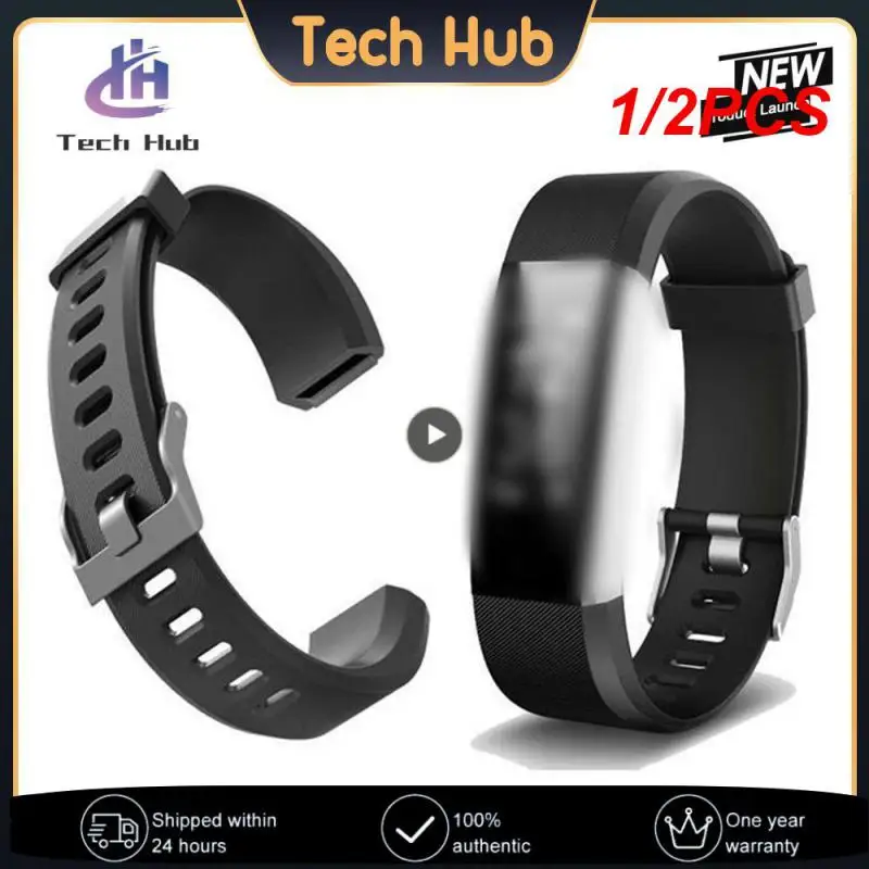 

1/2PCS Id115plus Hr High Quality Fashion Watch Accessories Silicone Strap Digital Wristband Id115 Plus Bracelet Sports Wearable