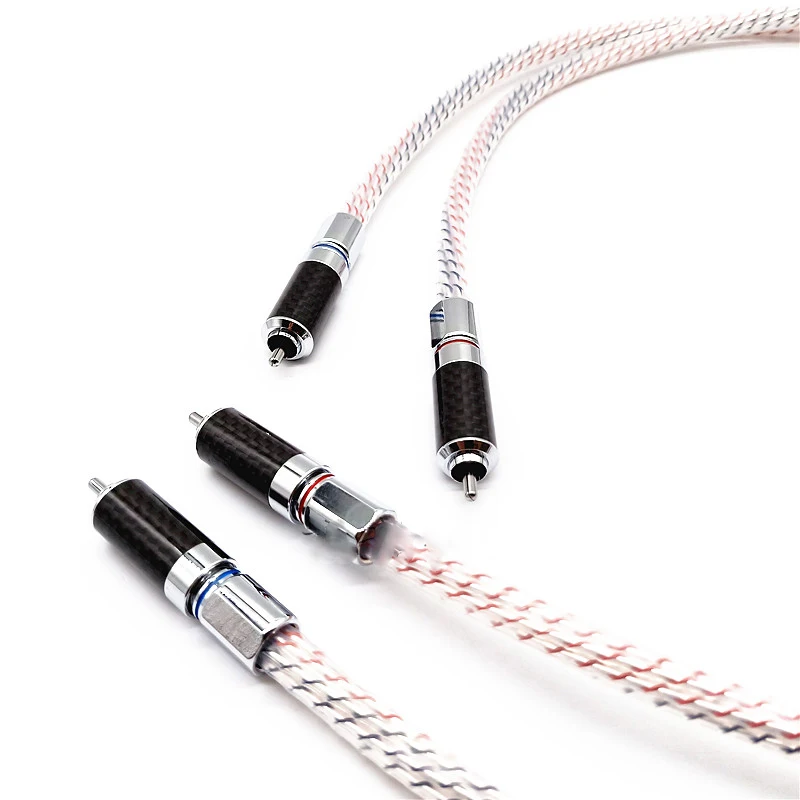 Фото Nordos.t Valhall.a 7N посеребренный аудиокабель RCA с разъемом RCA из углеродного волокна №1