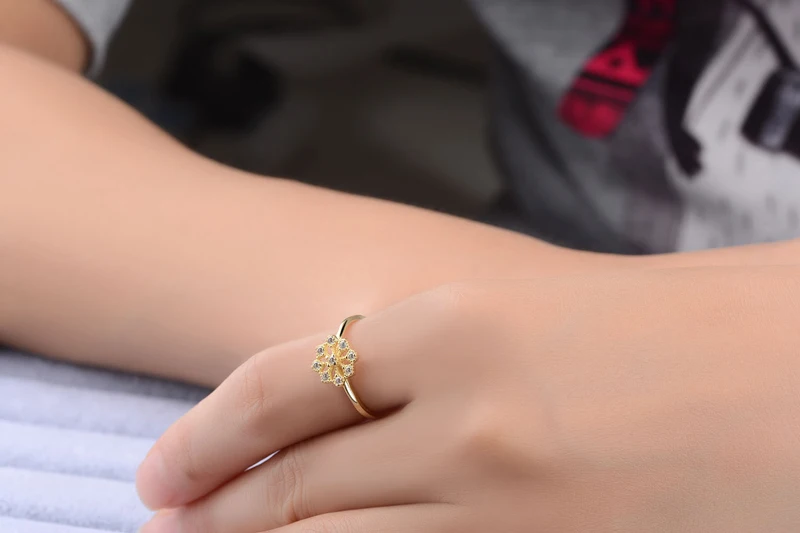 Кольсветильник женское из тибетского серебра 925 пробы с фианитом 14 к | Украшения и