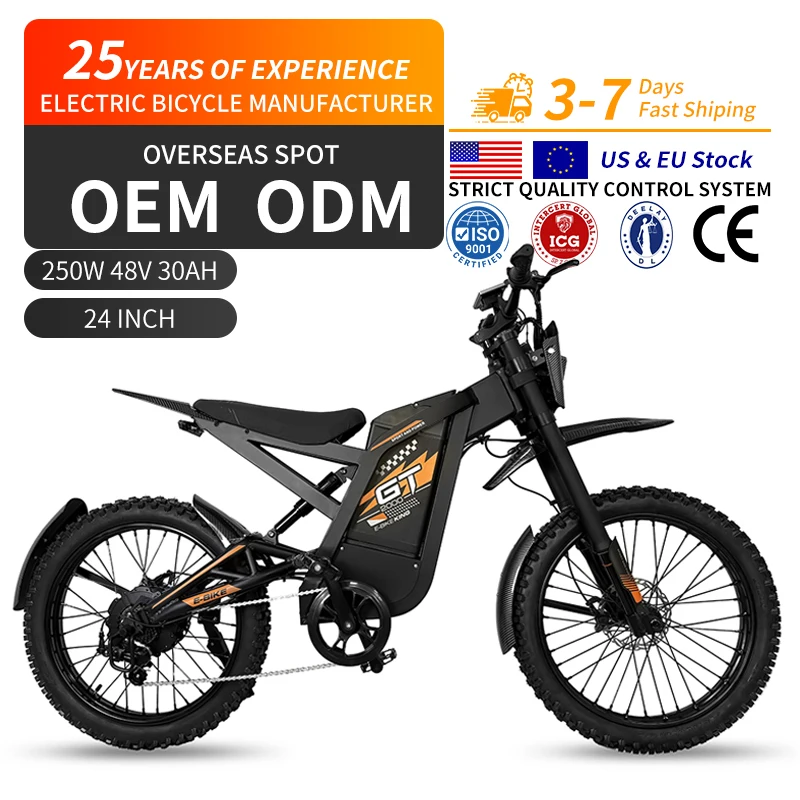 Фото Электрический мотоцикл OUXI GT2000 2000W 48V 30Ah 37.3Mph для бездорожья, питбайк, кроссовый электровелосипед, электробайк №1