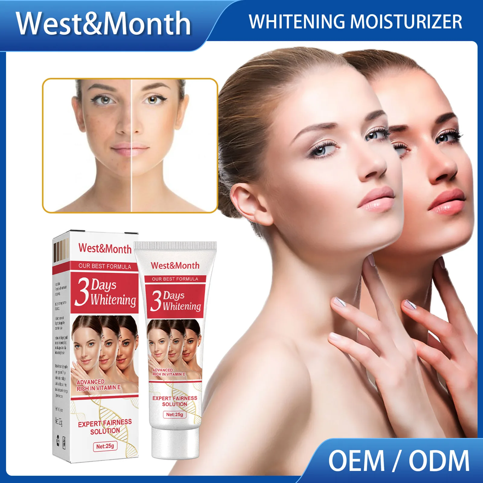 

3 Days Kojic Acid Whitening Moisturizing Cream 3 Days Kojic Acid Whitening Moisturizing Cream Hyperpigmentation Remover
