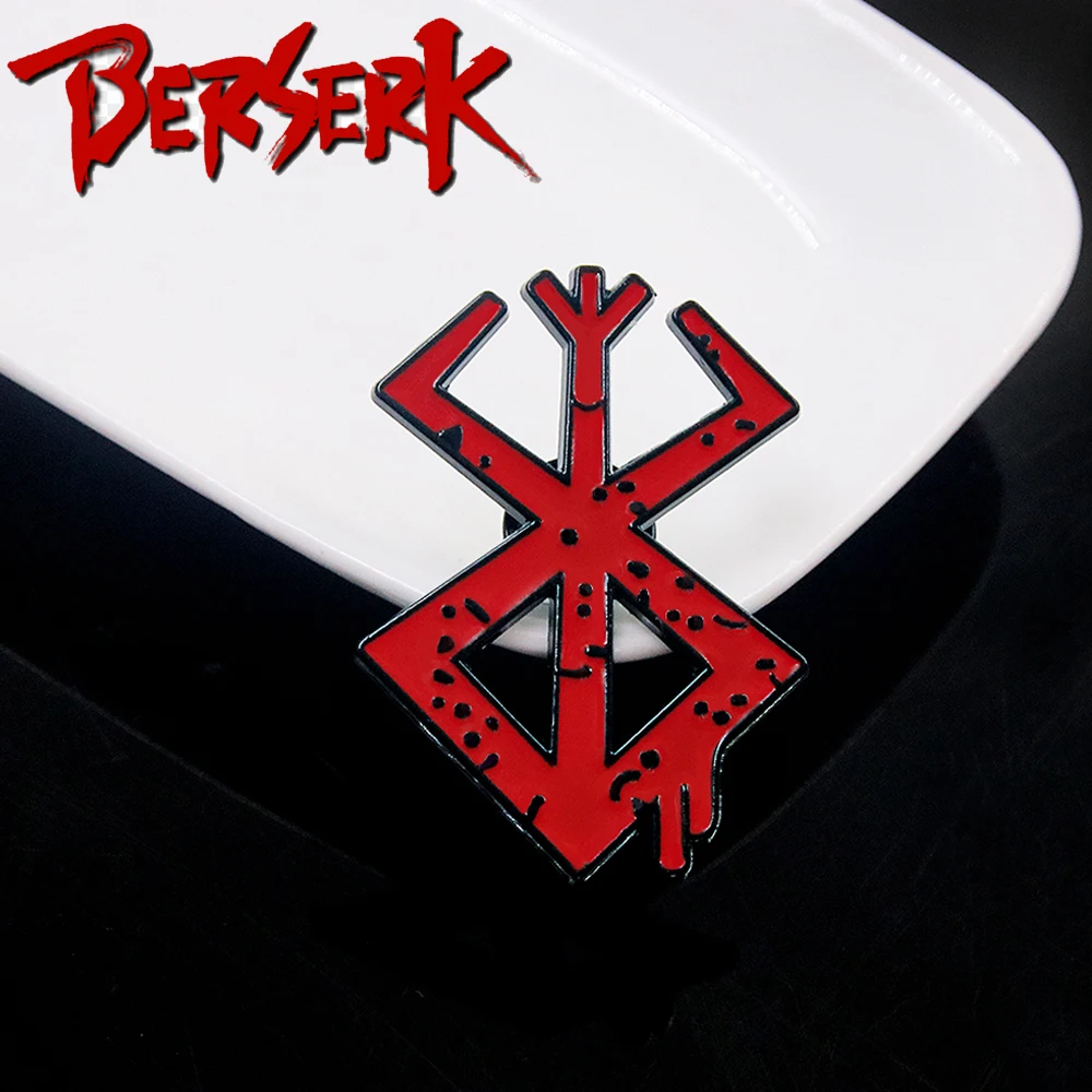 Броши с красным логотипом для фанатов рюкзаков пальто |