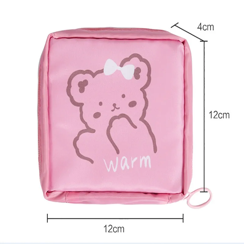 1 шт. Портативная сумка для хранения ватных дисков и ежемесячных салфеток