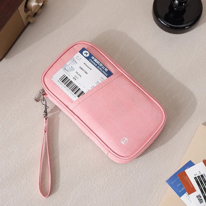 

Семейный Органайзер Для Документов С RFID-защитой, Держатель Для Кредитных Карт, Прямоугольная Сумка Для Хранения Из Полиэстера