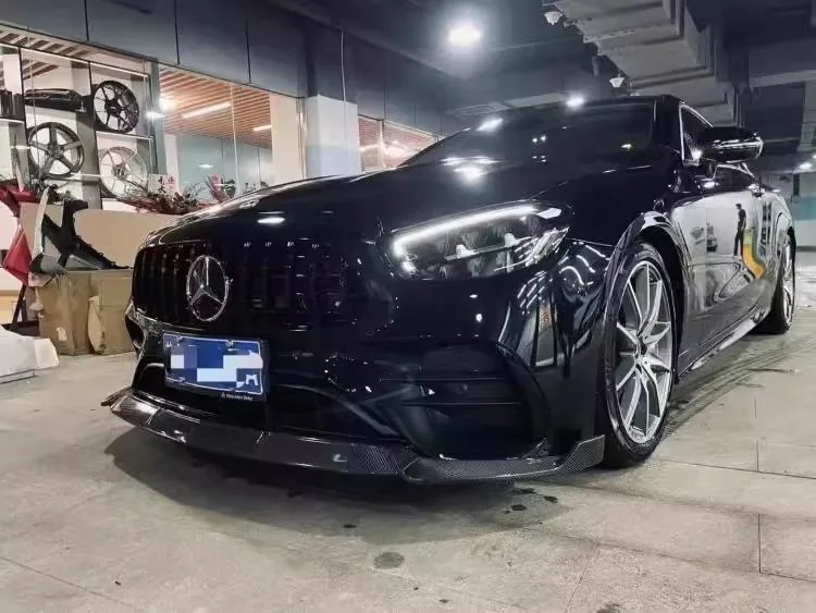 Высококачественный передний диффузор для бампера из углеродного волокна Mercedes-Benz