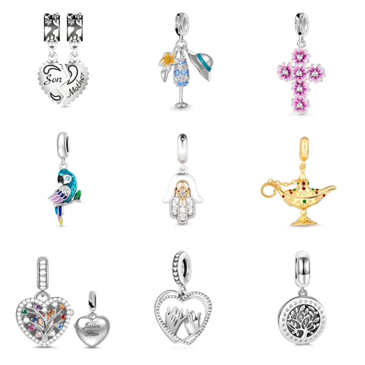 Оригинальный браслет Mussel из стерлингового серебра с жемчугом подвеска