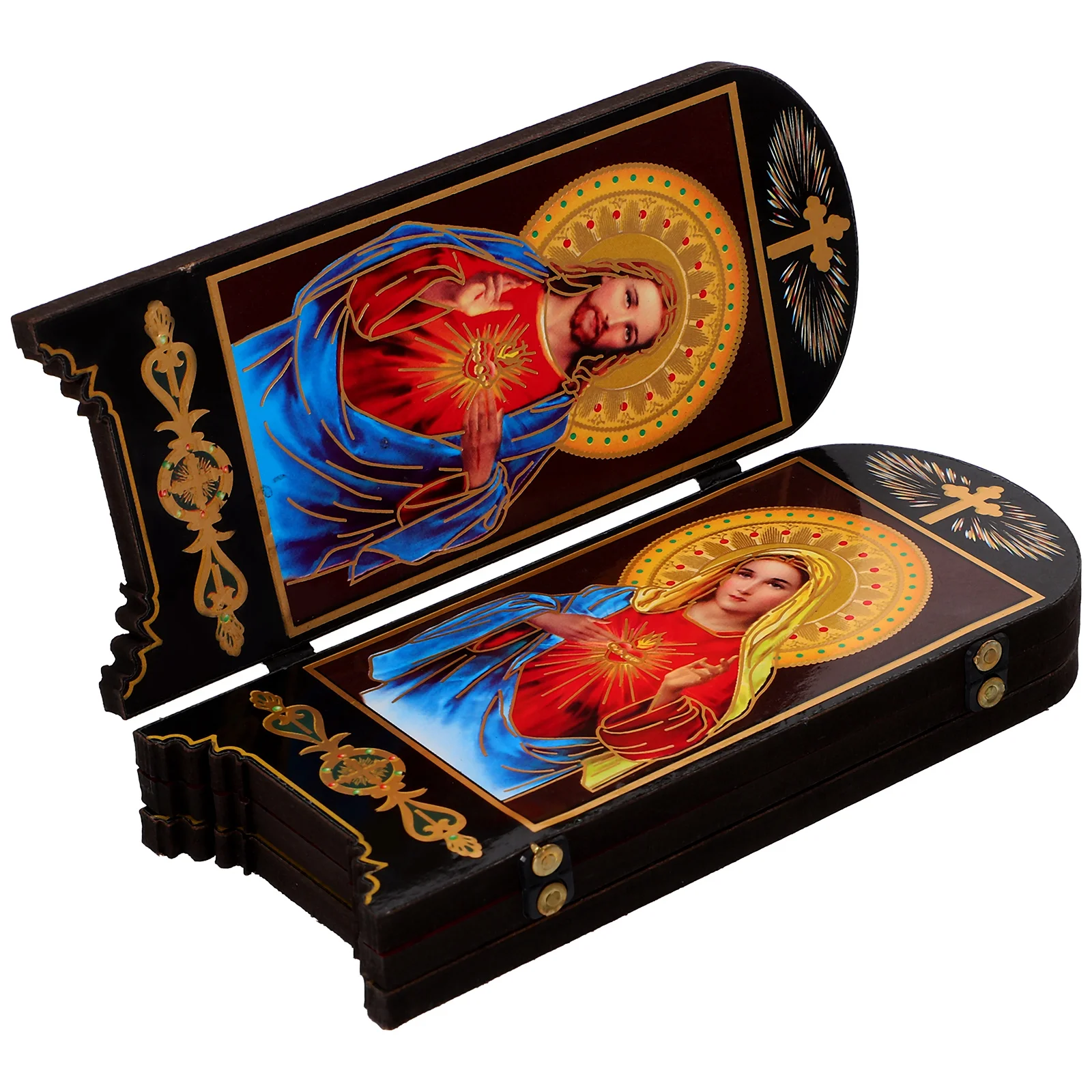 Статуя Святой семьи эмблемы деревянные религиозные таблички орнамент