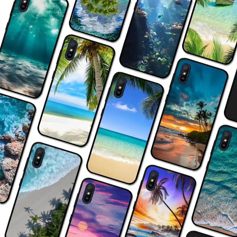 

Sea Beach Phone Case For Redmi 5 6 7 8 9 10 plus pro 6 7 8 9 A GO K20 K30 K40 pro plus F3 Fundas