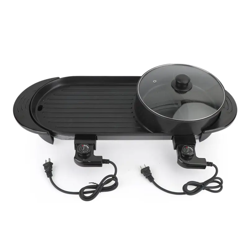 

in 1 Portable Hot Pot Barbecue Grill Non-Stick Teppanyaki Pan