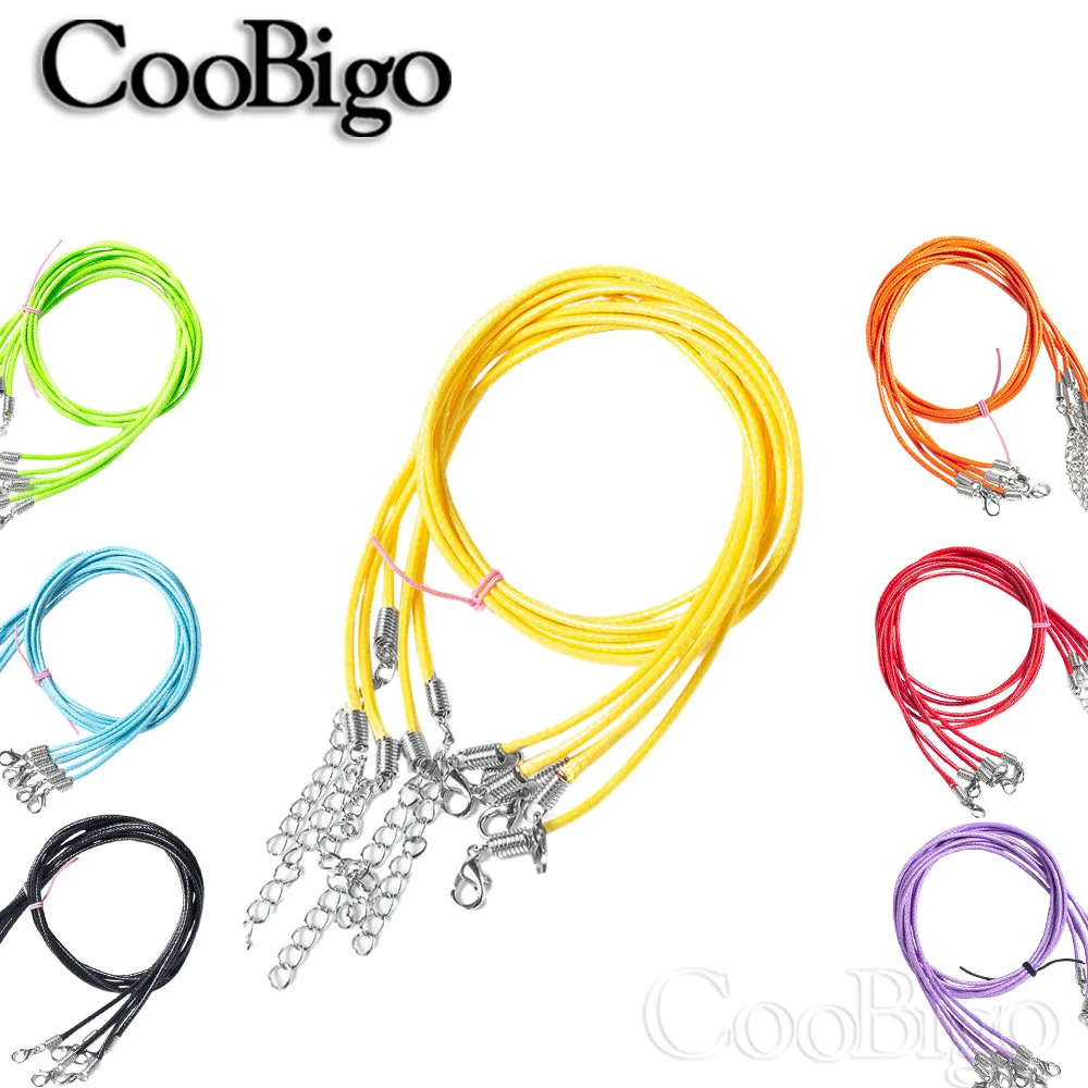 

10 шт., кожаный регулируемый плетеный шнур для подвесок, 2 мм