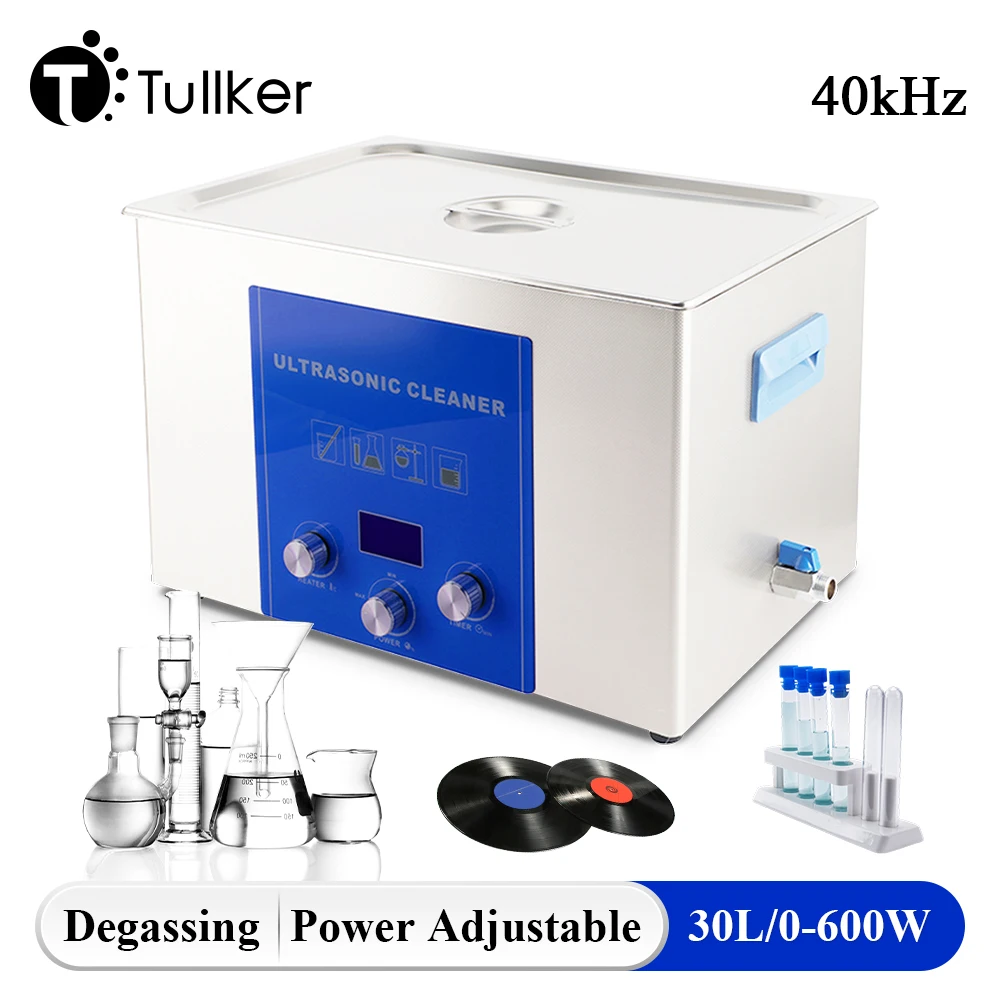 Ультразвуковой очиститель 30 л, промышленное оборудование 600 Вт ...