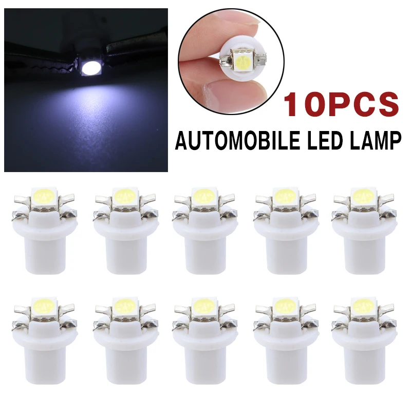 

10 шт., универсальные светодиодные лампы для приборной панели, 12 В