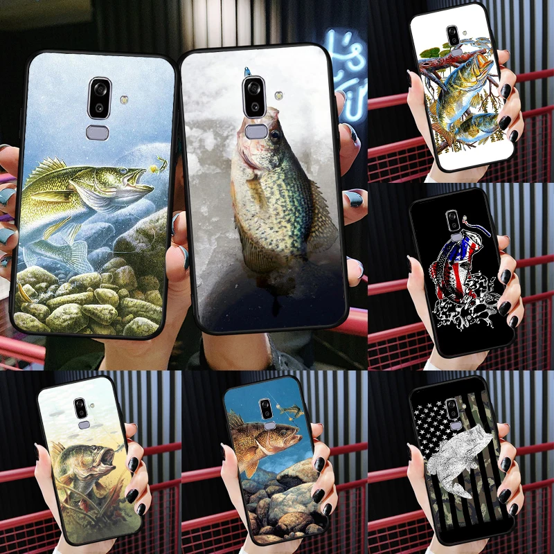 Bass Fish Fishing Case For Samsung J2 Core 2018 A6 A8 A9 J8 J4 J6 Plus A3 A5 J3 J5 J7 2016 2017 Cover Fundas