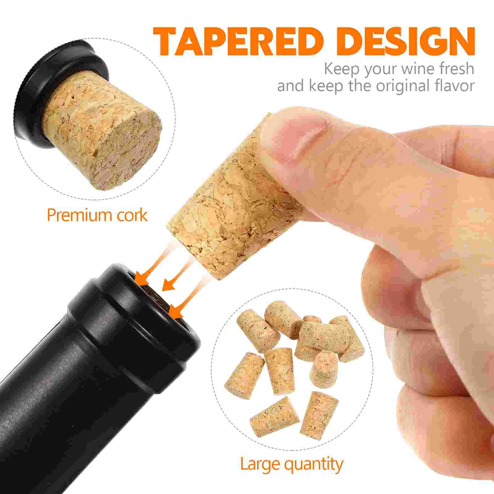 10 шт. пробки для бутылок пивных конические герметичные