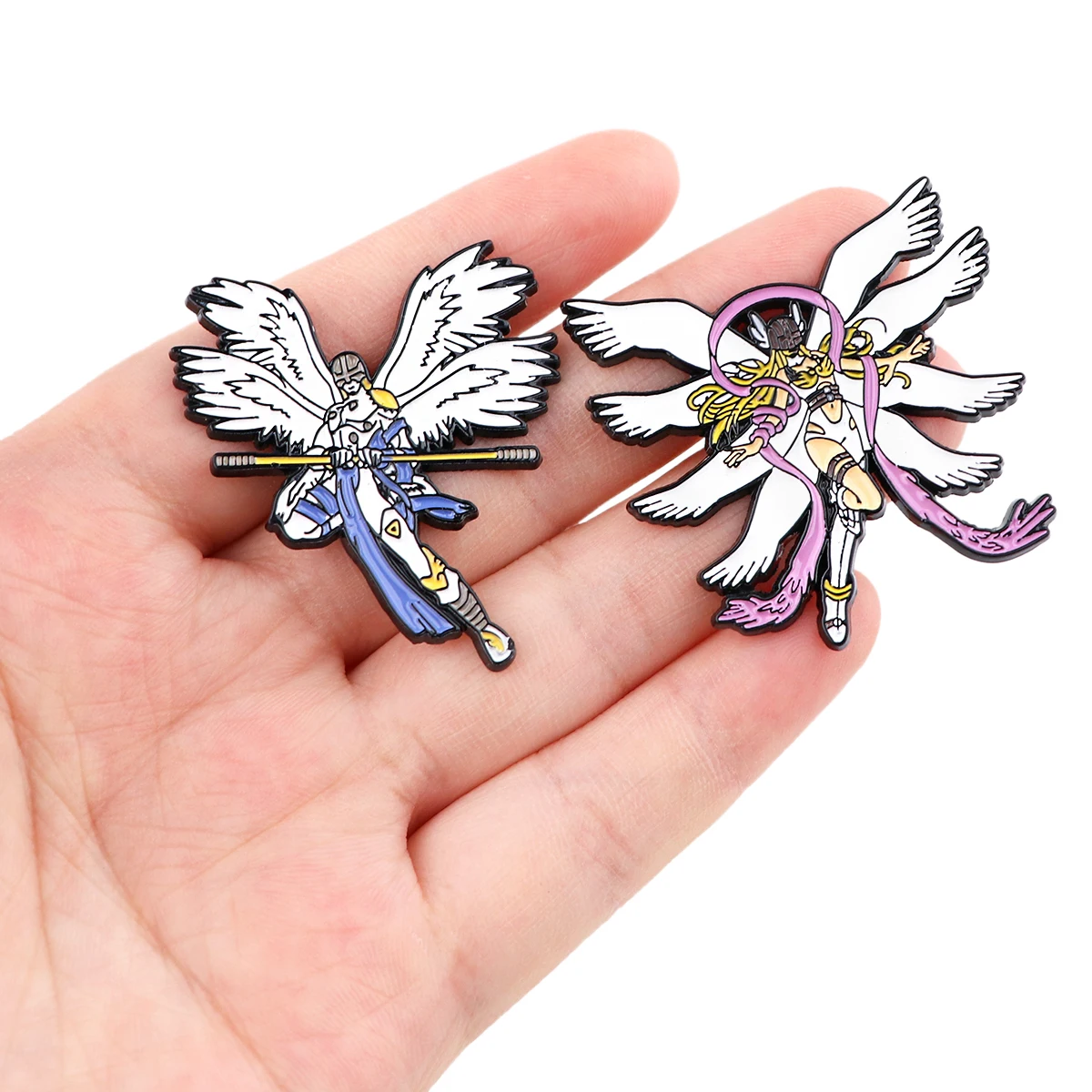 KKZ252 Anime Figure Angel Enamel Pin Women's Brooch Lapel Pins On Backpack Badges For Clothes Jewelry Accessories Fans |
