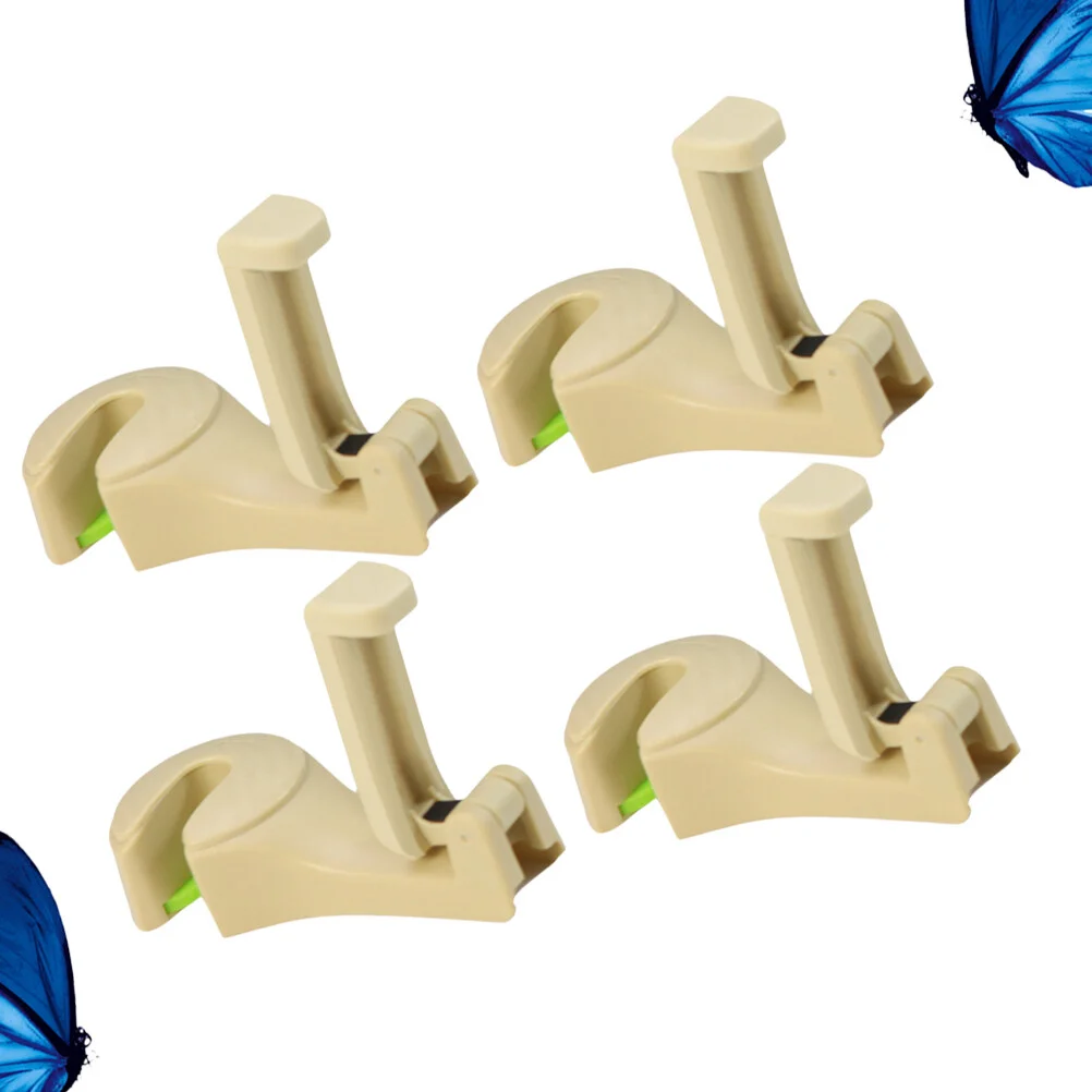 

4pcs Creative Vehicle Hook Small Multi-function Car Hook Car Seat Back Hooks Car Storage Rack Mobile Phone Bracket