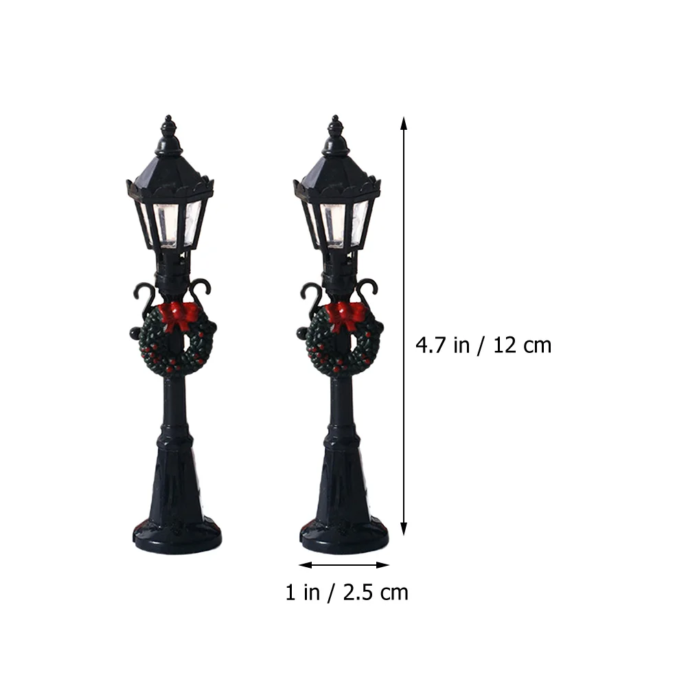 2 шт. миниатюрный фонарь для дорожки железнодорожный уличный модель декор