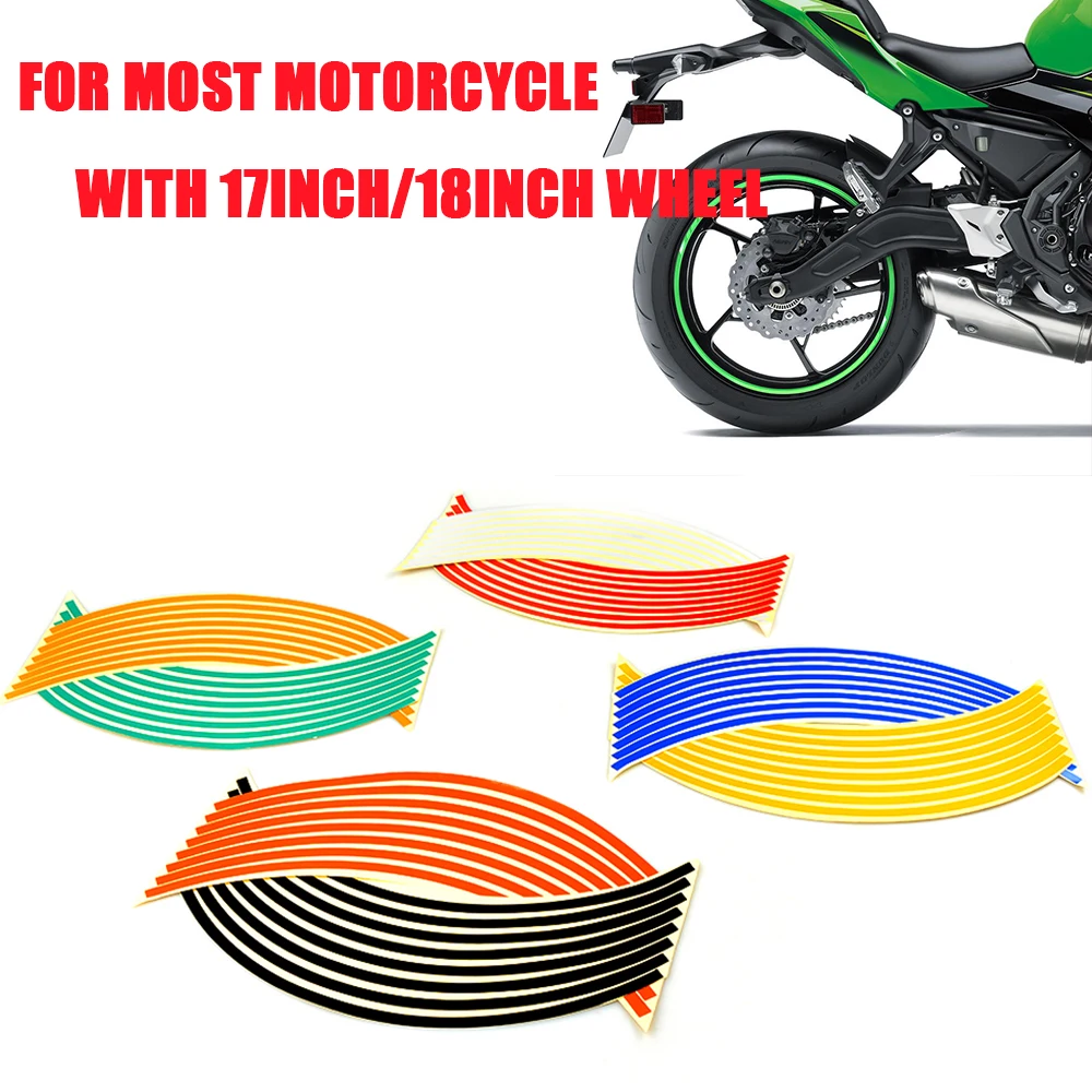 

Wheel Sticker Reflective Rim Stripe Tape Bike Motorcycle Car 17 18inch FOR BMW S1000RR S1000R R1200GS F650GS F800GS F800R F700GS