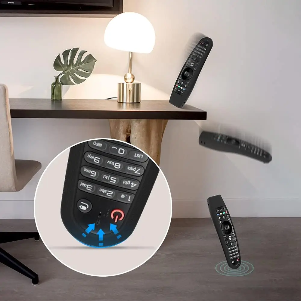 Фото Чехол для пульта дистанционного управления, совместимый с LG Magic MR20BA/MR19BA/MR650/MR650A/MR600, чехол для пульта дистанционного управления LG Smart TV, противоскользящий №5