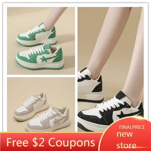 

Women Casual Sneakers Pump Shoes for Women Casual Zapatillas Mujer White Women's Classic Sports Casual Running Sneakers Female