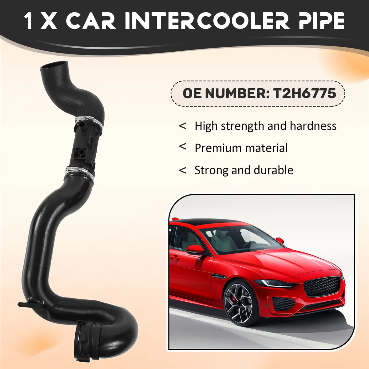 Выхлопной шланг интеркулера для Jaguar XE X760 2016-2020 XF F-PACE T2H6775