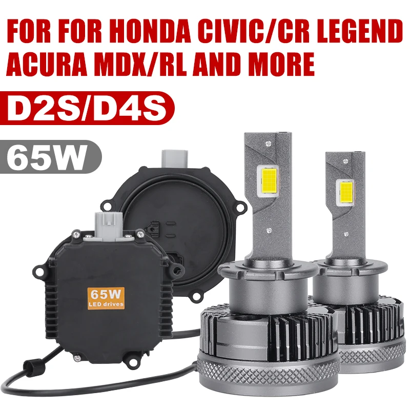 

D1S LED D3S Canbus Car Headlight Bulb 40000LM 130W For Acura/Honda 33129-SJA-J01/33129-SJA-A01/33129-STX-A02 Plug&play 6000K