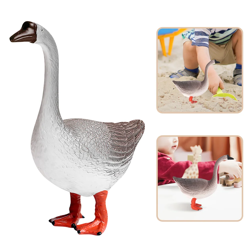 

Duck Adorable Goose Figurine Statue Creative Craft Adornment Lifelike Toys