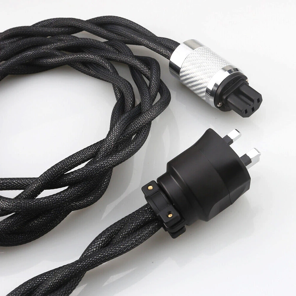 Кабель питания для Великобритании переменного тока Линия Hi-Fi аудио
