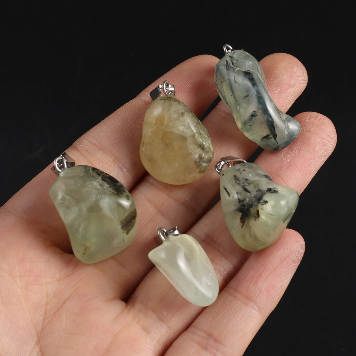 

2pc Natural Stone Pendants Irregular Polished Semi-Precious Stone for Jewelry Making Diy Women Necklace Earrings Gifts