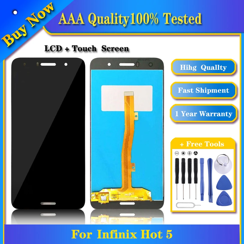 

100% Tested TFT LCD Screen for Infinix Hot 5 X559 X559C with Digitizer Full Assembly Display Touch Replacement Phone Parts