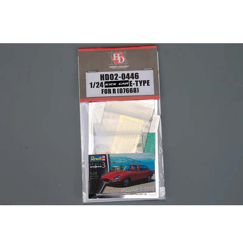 Hobby Design HD02-0446 1/24 E-TYPE For Revell （PE+Metal parts+Resin） Detail-up Set Assembly Model Car Metal Modifications Set