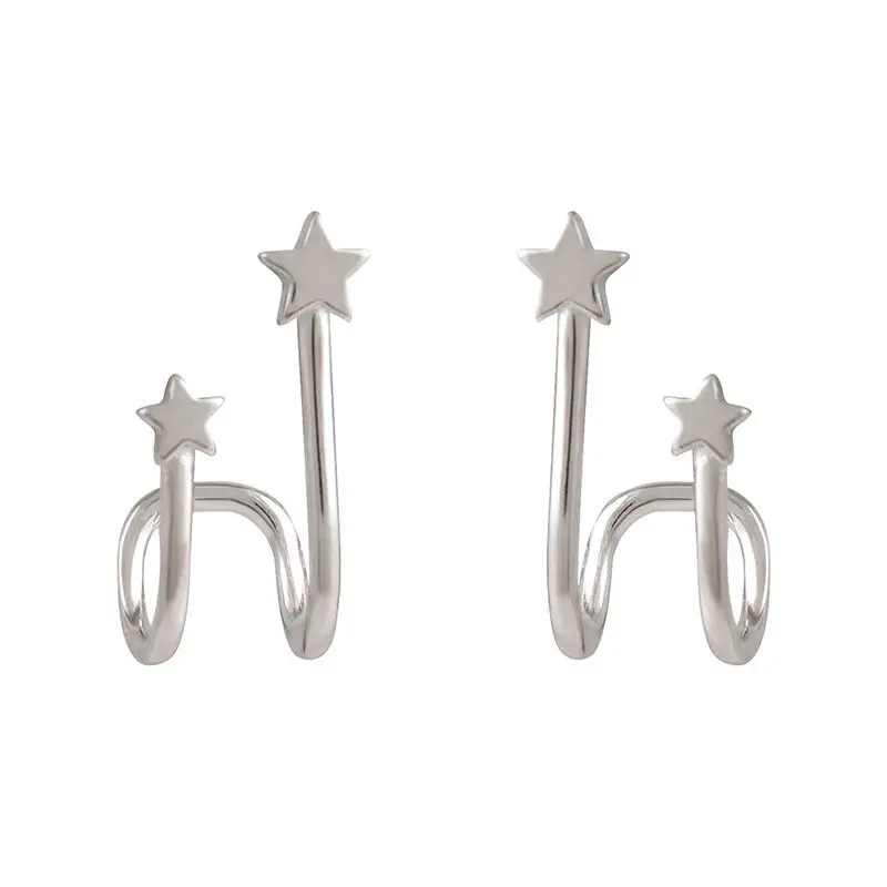 

925 Silver Stud Earrings Star Hot Selling Fashion Jewelry Europe And America Exquisite For Decoration New Brand 2022