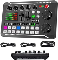 f998v8s sound card microphone sound mixer live sound card mixer board sound card audio mixing console amplifier