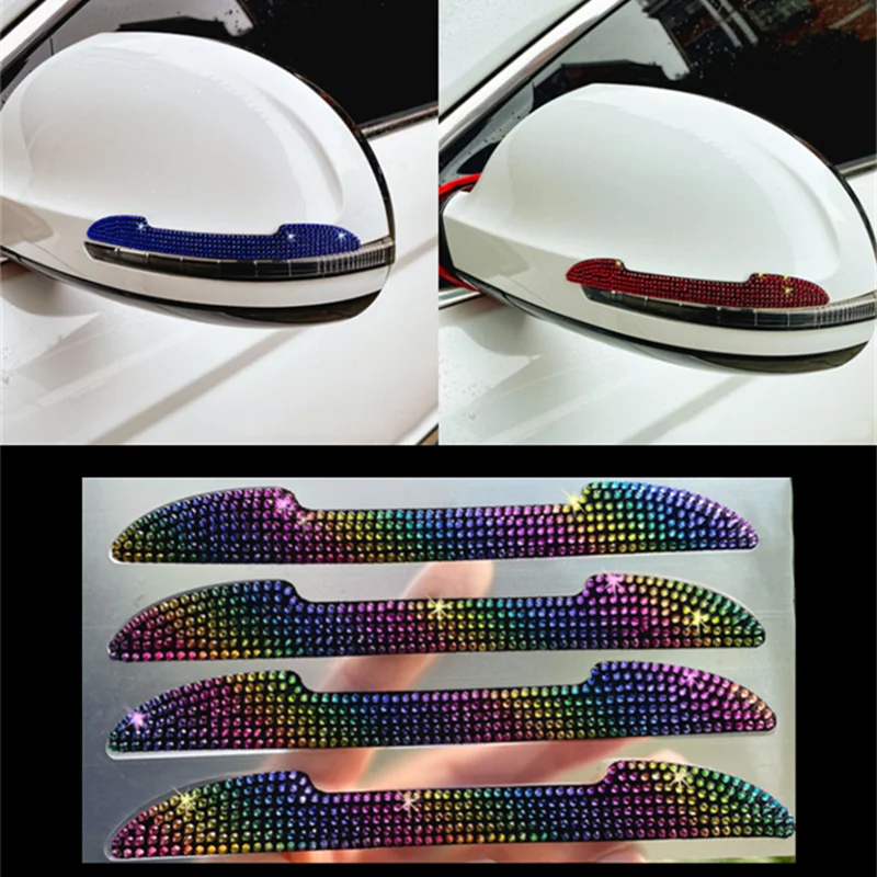 

Car Door Handle Anti-collision Strip Rearview Mirror Anti-scratch Decoration Stickers and Decals Car Accessories for Girls