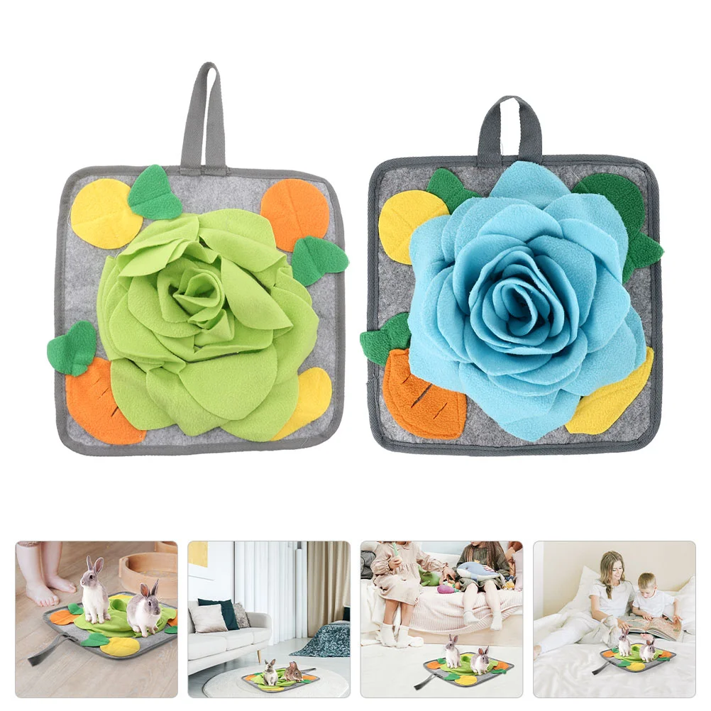 2 шт. игрушка кролик нюхающий коврик щенок собака нюхательный флисовые игрушки