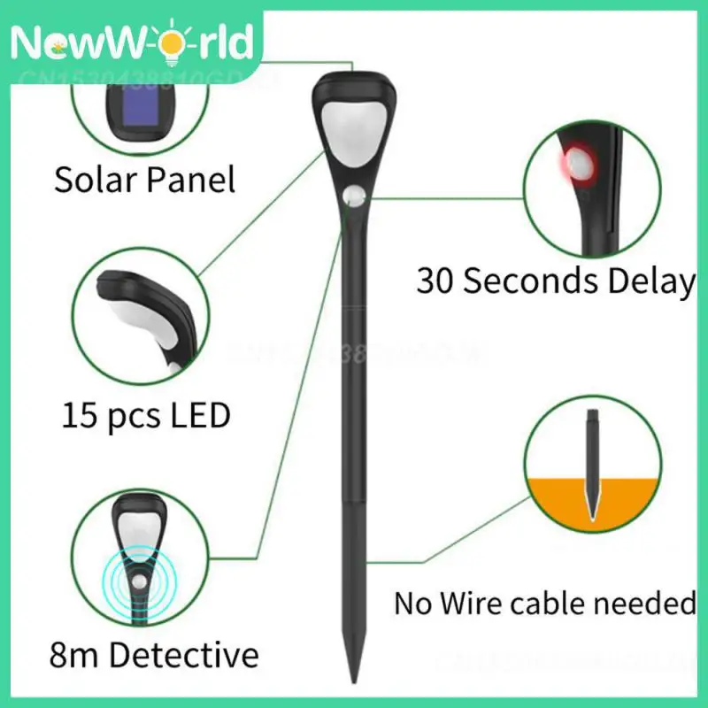 

Уличные фонари для двора на солнечной батарее 1200 мАч/1800 мАч, Индукционная лампа, водонепроницаемый декоративный светильник для украшения л...