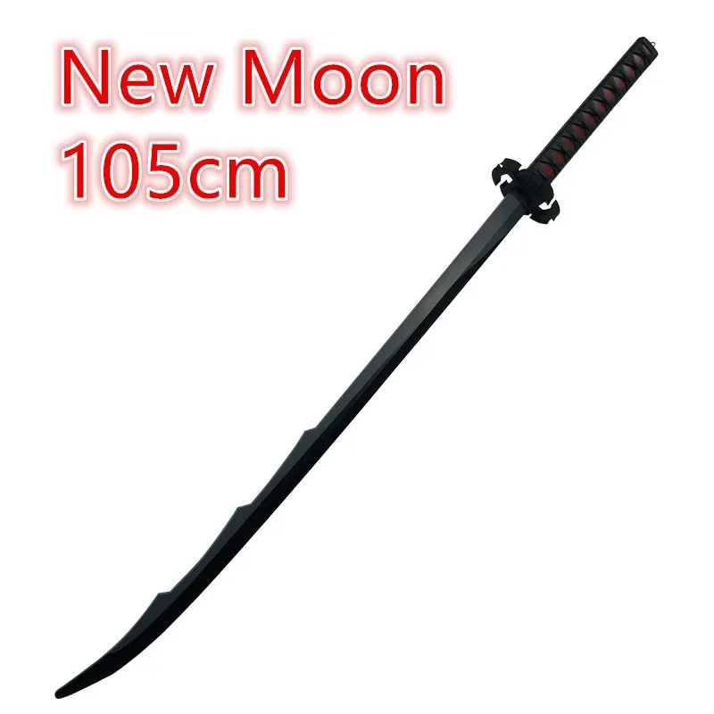 

Bleach Sword Kurosaki Ichigo Sword 1:1 Sky Lock Moon Black Knife Zanpakutou Ninja Katana Knife Sword Weapon Props Safety PU Toy