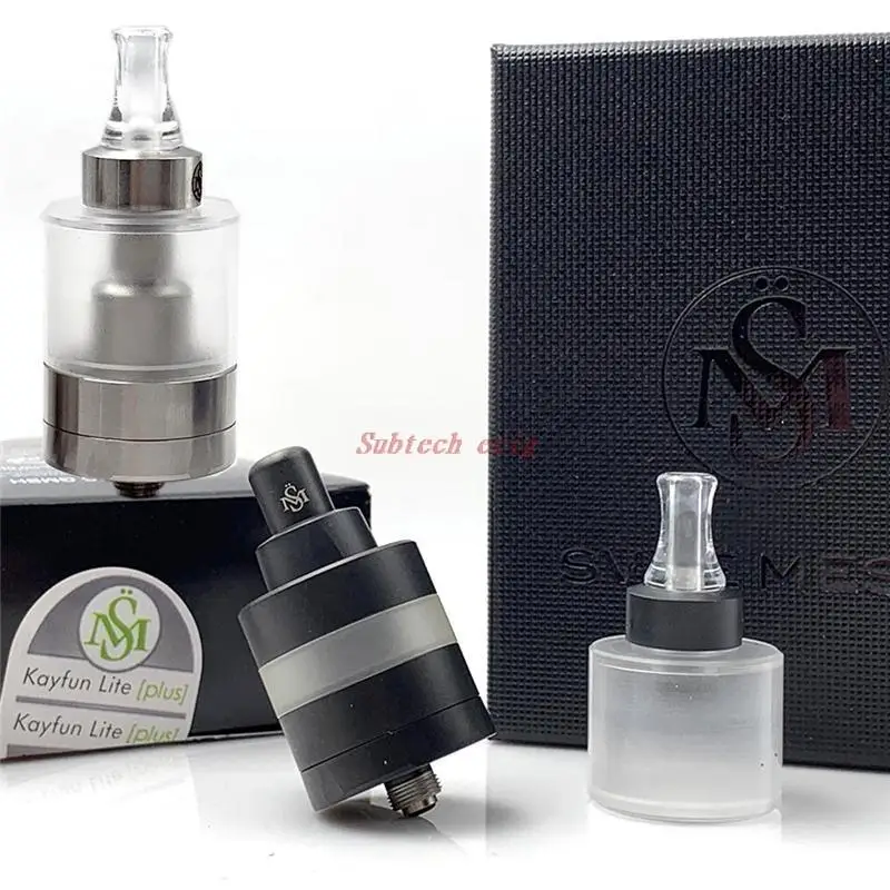 

Kayfun Lite Plus RTA MTL Atomizer Airflow Rebuildable 316SS 22mm 24mm 2ml/4ml/5ml Bottom Filling Single Coil Building Tank