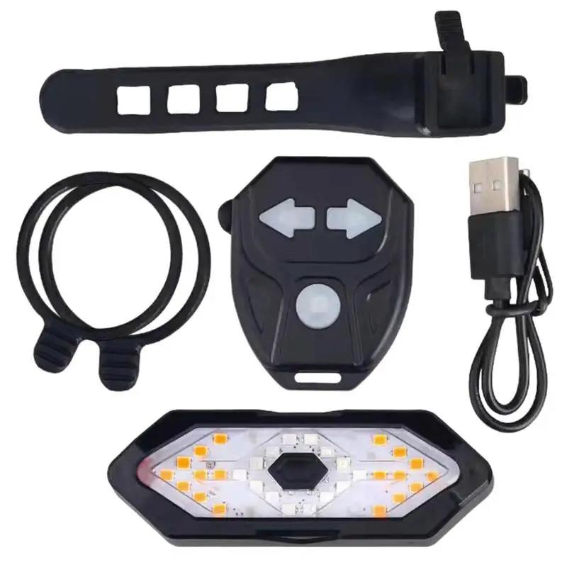 

Rear Light For Bicycle LED Bicycle Remote Control Multiple Modes Tail Light LED Recharging Tail Light For Warning 120dB Tweeter