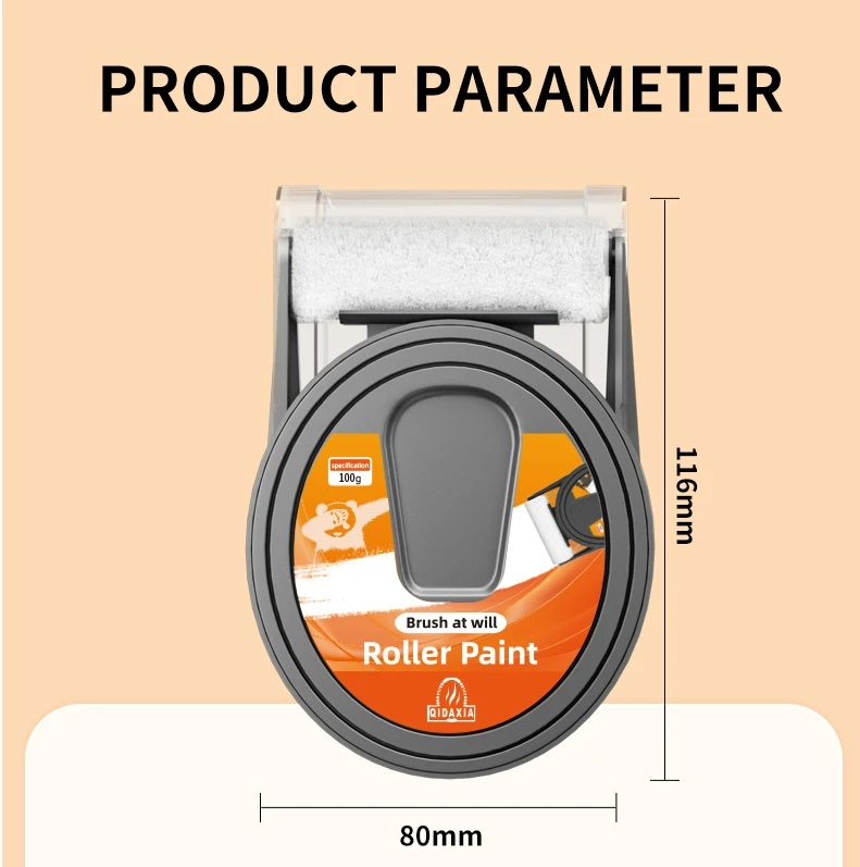 100 г настенной краски валик для ретуши кисть рисования в рулоне ремонтная паста