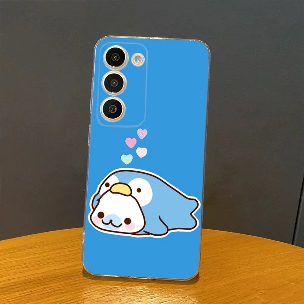 Kupu Mamegoma Cute Phone Case For Samsung Galaxy A71 70 52 51 40 31 A50 30S 21S Note20ultra Transparent Cover